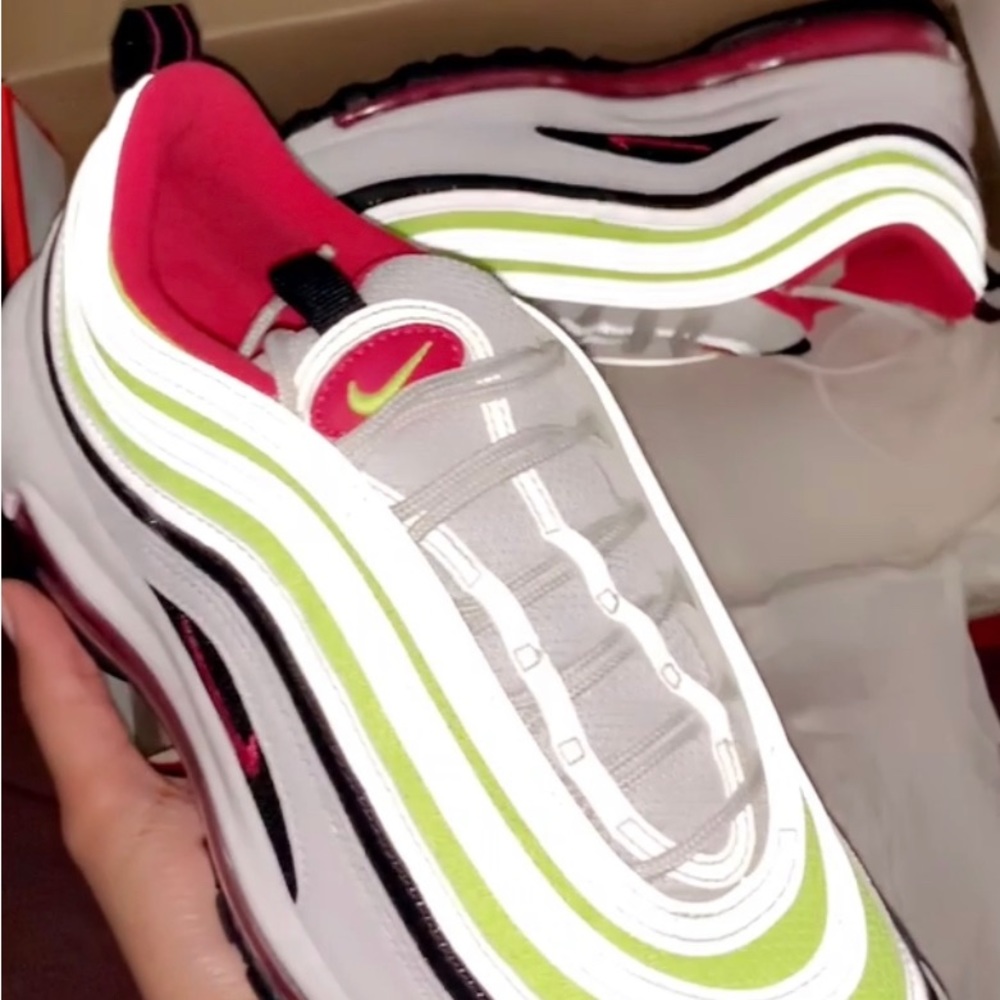 Air Max 97 White Volt Rush Pink - Picture 1 of 3